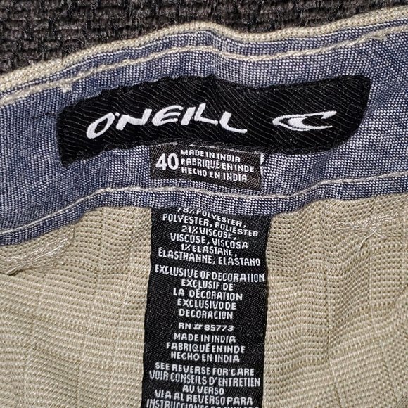 Oneill Men's Tan Shorts - Picture 2 of 3